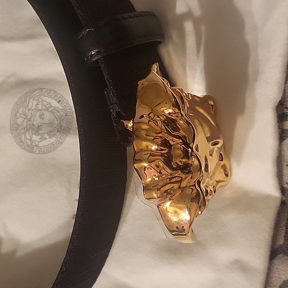 Mens Versace Medusa head belt size 85